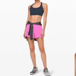 • Lululemon • Women’s Hotty Hot Short *High-Rise Long 4" Dark Prism Pink 4